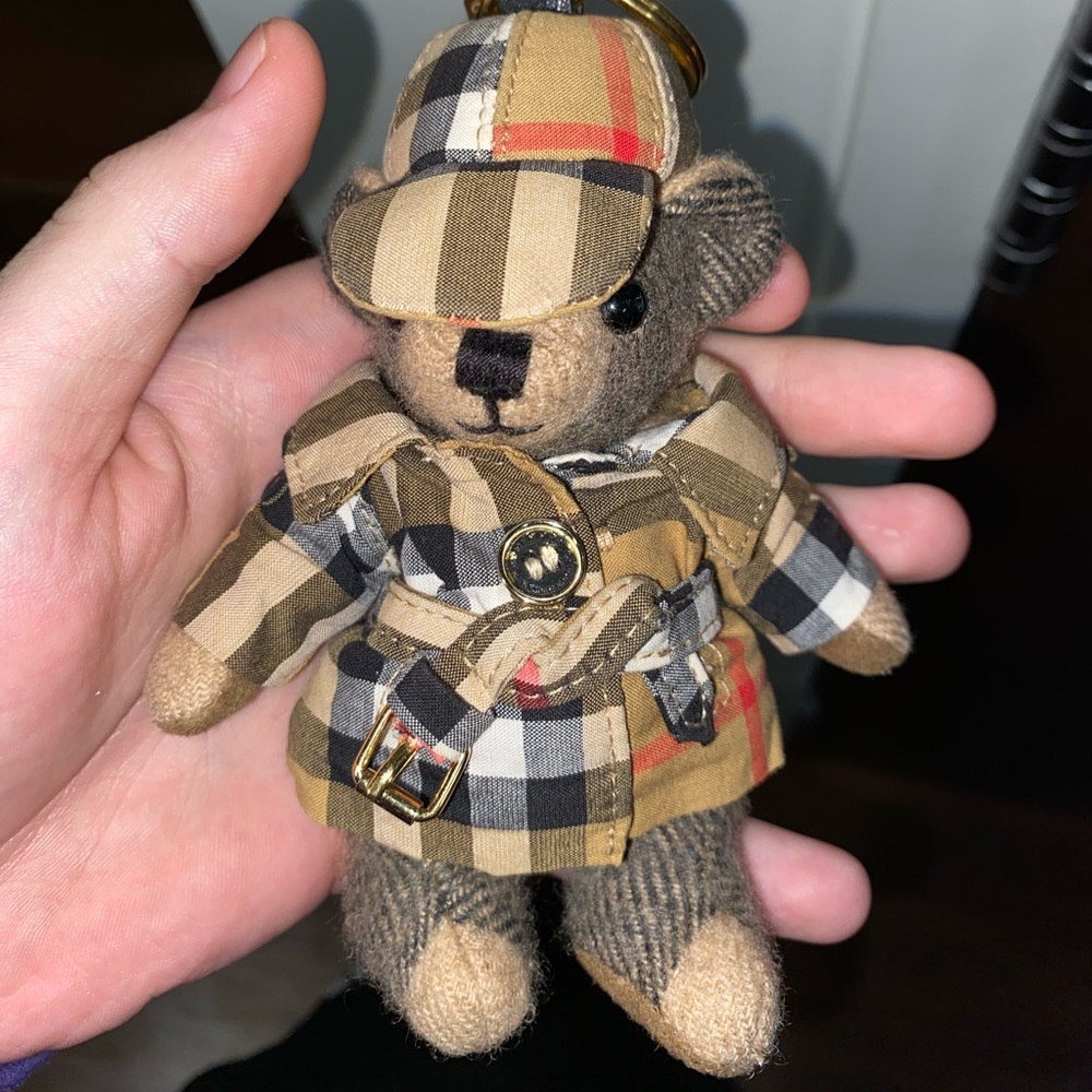 Burberry Bear Keychain Plaid Jacket & Hat